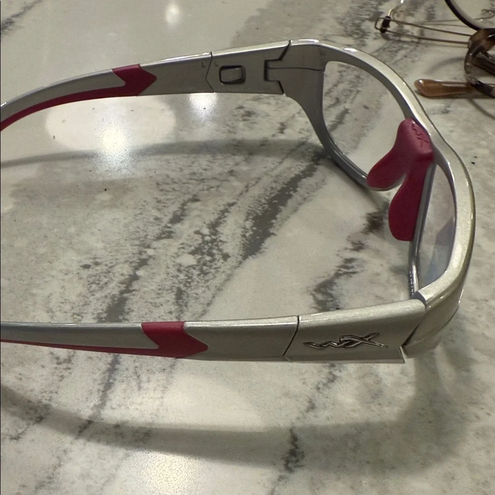 Wiley-X Youth Force series “Victory” RX Silver and Pink safety Glasses